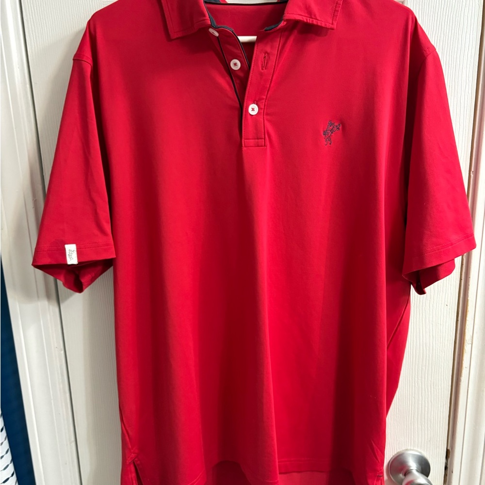 Ashworth Vibrant Red Polo Shirt for Men